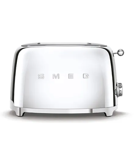 Smeg 50s Retro Style 2 Slice Toaster 950W TSF01SSUK - Chrome
