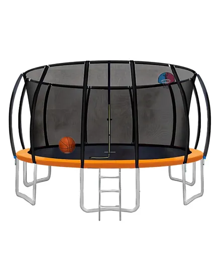 Myts Trampoline Bounce And Jump For Kids & Basket Ball Hoop -  16 Feet