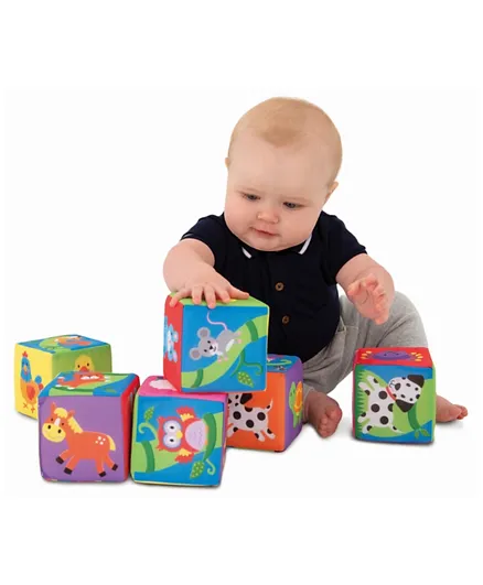 Galt Toys Soft Blocks Baby Toys - 6 Pieces