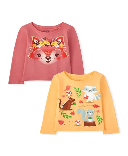 The Children's Place 2 Pack Long Sleeves Tee - Multicolor