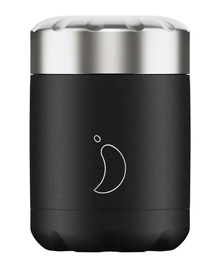 Chilly's Stainless Steel Food Pot Monochrome Black - 300mL