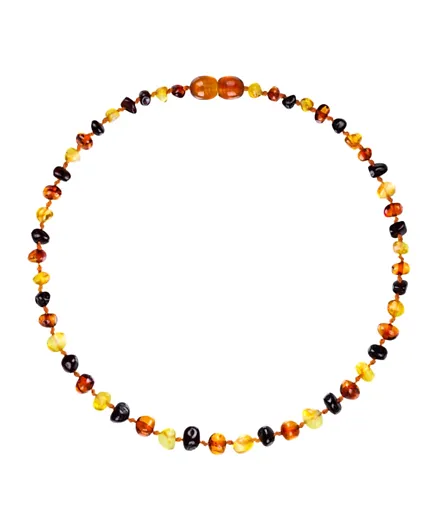 Made by Nature Premium Amber Baby Teething Necklace -Multicolor