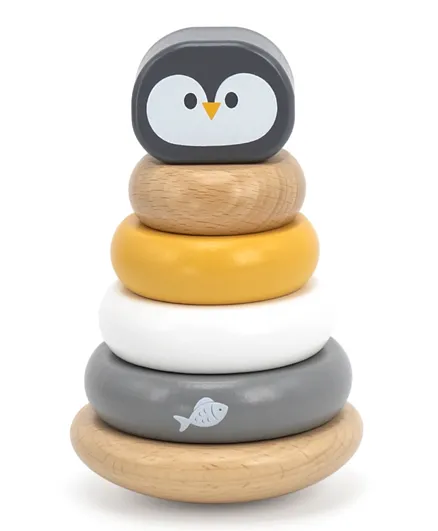 Polar B Wooden Penguin Stacker - 4 Pieces