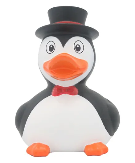 Lilalu Penguin Rubber Duck Bath Toy - Black and White