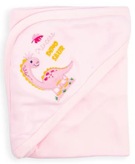 Night Angel Baby Hooded Blanket - Pink