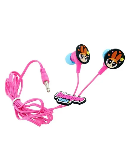 Power Puff Girls Earphones - Pink