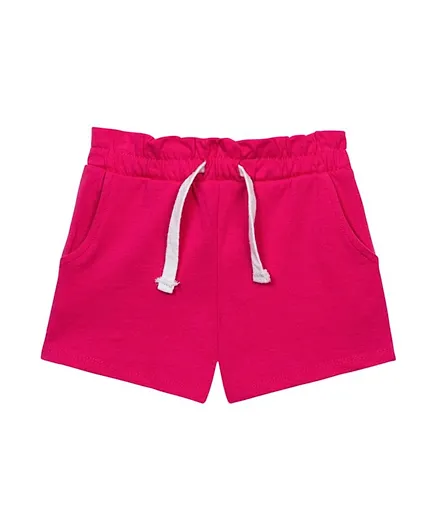 Minoti Cotton Solid Jersey Shorts - Pink