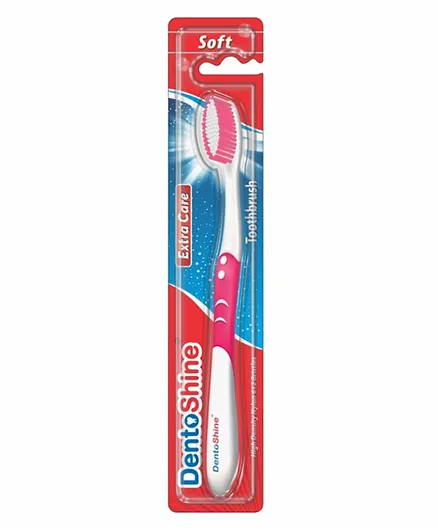 Dento Shine Extra Care Soft Brush - Pink & White