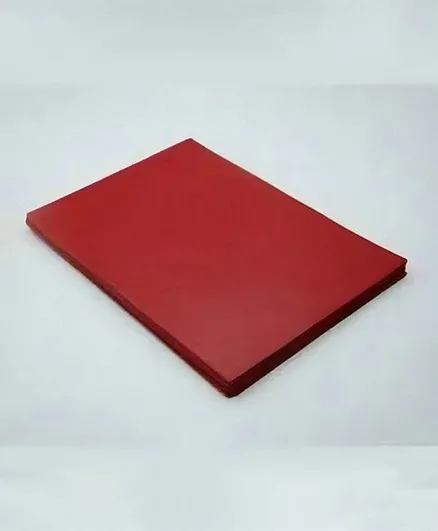 غلاف كتاب أطلس A4 بلون أحمر قاني - 50 قطعة