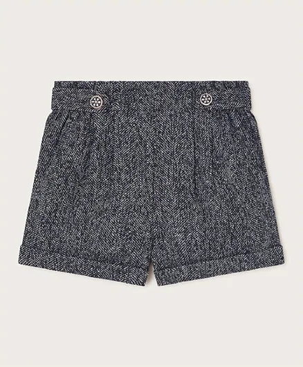 Monsoon Children Tweed Shorts - Grey