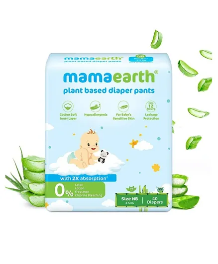 Mamaearth Plant Based Diaper Pants Size 1 - 40 Pieces