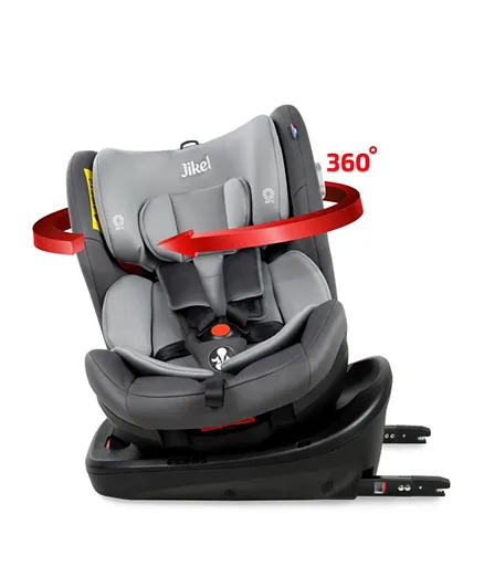 Jikel Saturn Rotating IsoFix All-in-one Car Seat - Grey