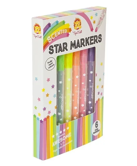 Tiger Tribe Scented Star Markers - Multicolour