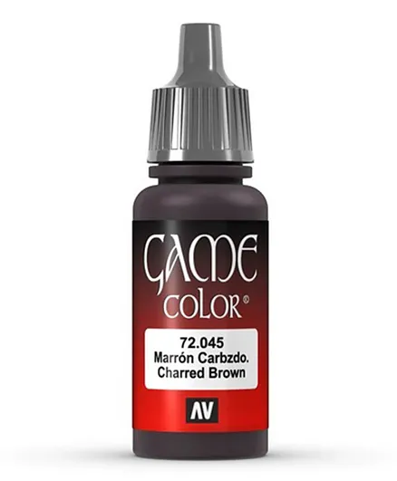 Vallejo Game Color 72.045 Charred Brown - 17mL