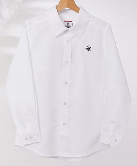 بيفرلي هيلز بولو كلوب قميص مُطرّز بالشعار - أبيض