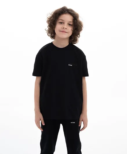 TWAN 4Seasons Kids Organic Oversized T-shirt - Black