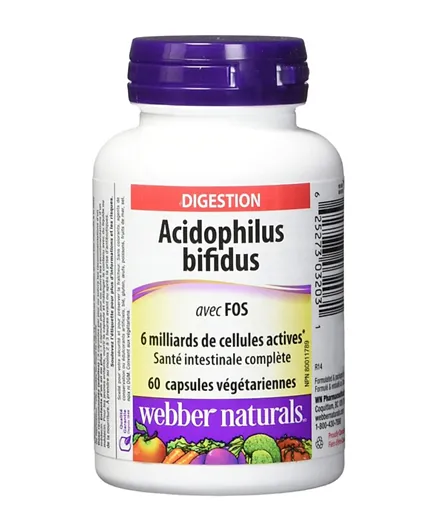 WEBBER NATURALS  Acidifilus Bifidus - 60 Capsules