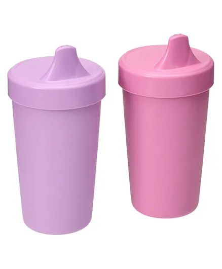 Re-play Recycled Packaged Spill Proof Cups Pack of 2 Butterfly- Purple and Pink