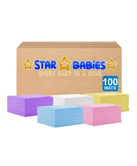 Star Babies Disposable Changing Mats - Pack of 100