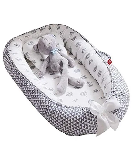 Sunbaby Portable Lounger Sleeping Pod for New Born Babies - Gray