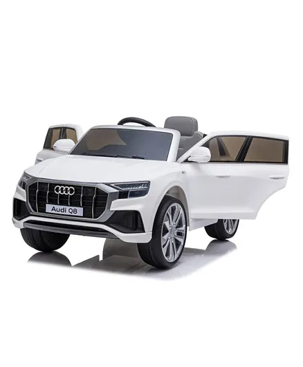 Babyhug Audi Q8 Spyder Licensed Battery Operated Ride On with Remote Control - White
