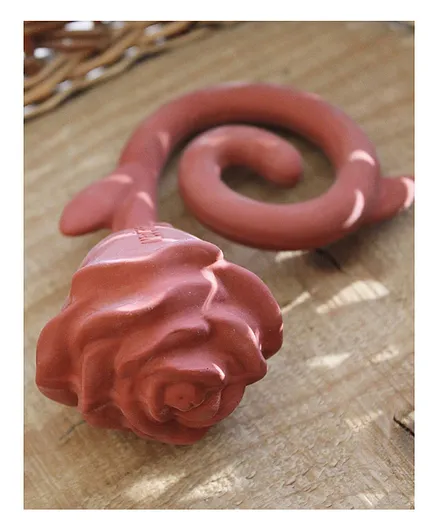 Natruba Teether Rose - Red