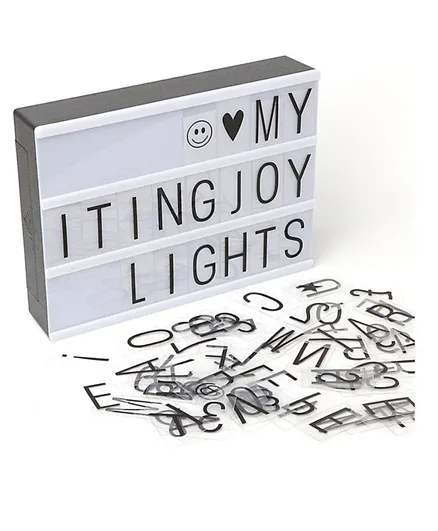 Eazy Kids Letter Light Box - Grey