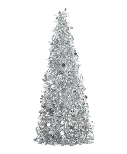 Party Centre Tree Tinsel - Silver
