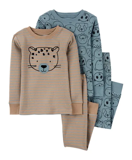 Carter's 4-Piece Bear 100% Snug Fit Cotton Pajama Set - Multicolor