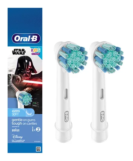 Oral-B Kids Electric Rechargeable Toothbrush Replacement Heads  - 2 Pieces