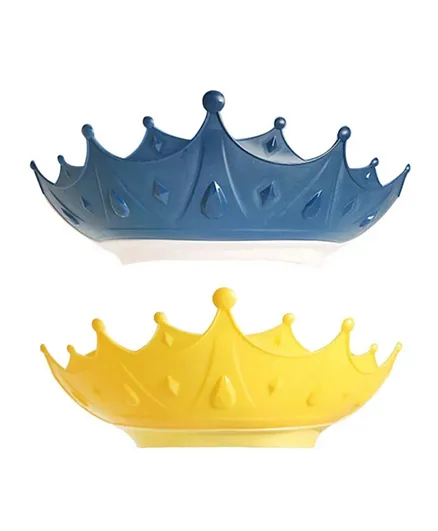 Star Babies Adjustable Crown Kids Shower Cap - Blue/Yellow