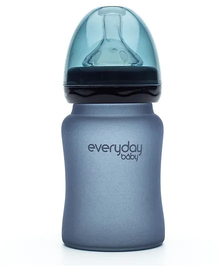 Everyday Baby Glass Heat Sensing Baby Bottle Grey -150 ml