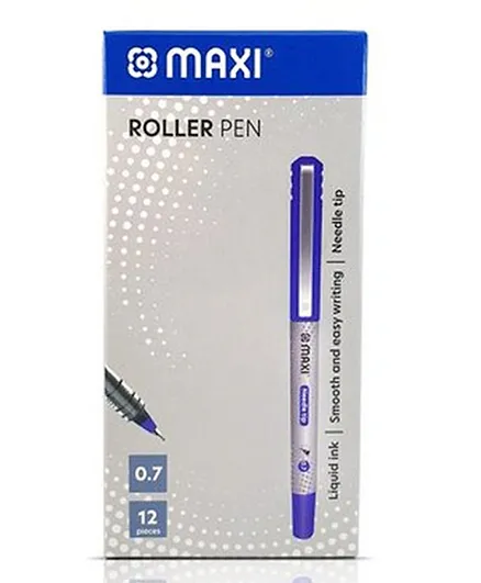 قلم رولر ماكسي برأس إبري 0.7 مم بنفسجي - 12 قطعة