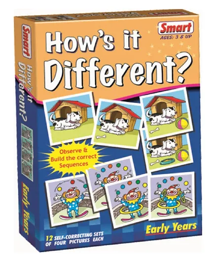 Smart Playthings Hows It Different 12 Pack Puzzle - 48 Pieces