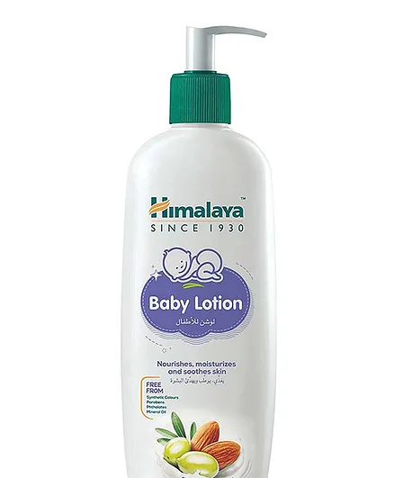 Himalaya Herbals Baby Lotion 400mL - Gentle Moisturizing, Olive & Almond Oil Enriched, Soft Skin Protection