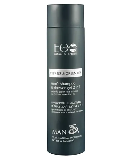 EO Laboratorie natural & organic Mans 2 in 1 shampoo & shower gel  - 250ml