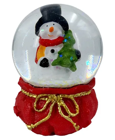 كرة الماء السحرية للحفلات بتصميم رجل الثلج لعيد الميلاد