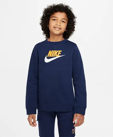 Nike Crew Neck Logo Sweatshirt - Midnight Navy