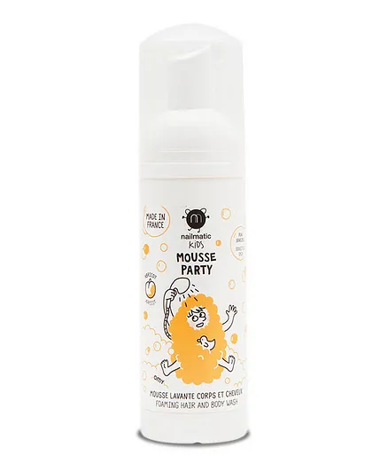 Nailmatic Kids Gentle & Vegan Hair & Body Foam Apricot - 150ml