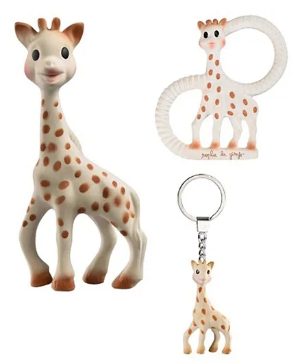 Sophie La Girafe So Pure Pack of 3 Teethers - Multicolour