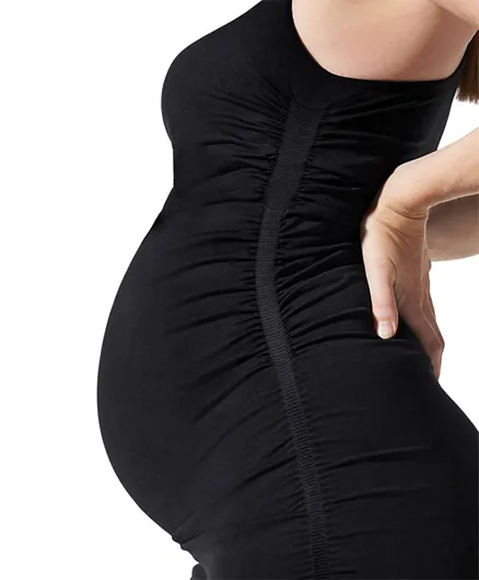 مامبس آند بامبس بلانكي فستان تانك ريسرباك للأمومة - أسود