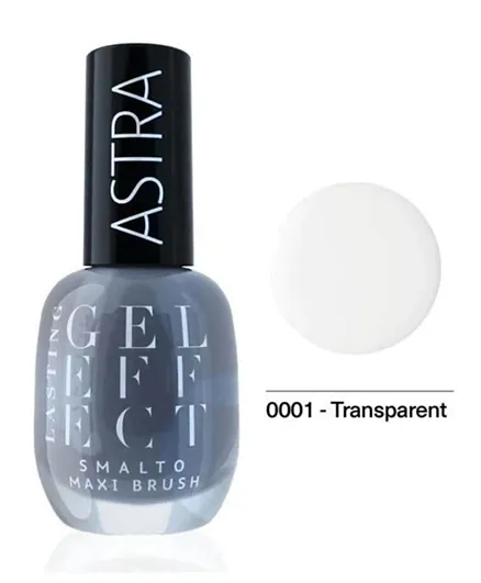 Astra Lasting Gel Effect Nail Polish 01 Transparent - 12mL