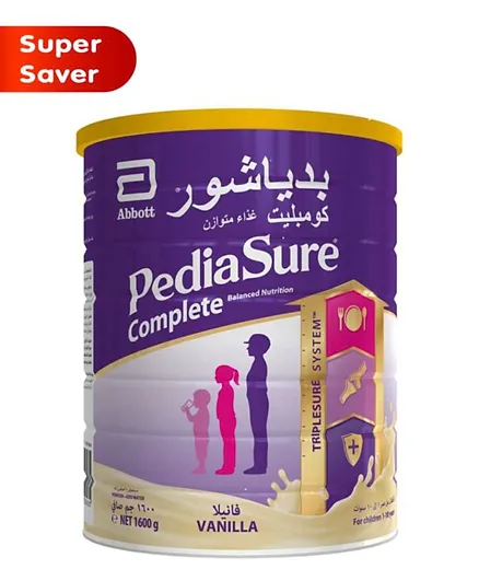 PediaSure Complete Vanilla Nutrition Supplement - 1600g