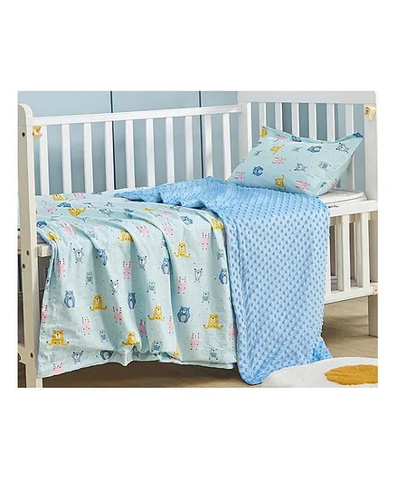 MeeMee Organic Cotton Quilted Baby Blanket - Pack of 2