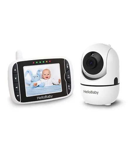 Hello Baby 3.2 Inches LCD Screen Digital Baby Monitor with Remote Pan Tilt Zoom