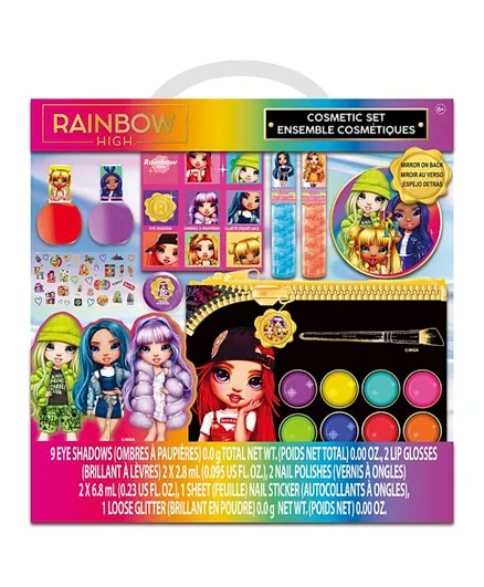 Rainbow High Cosmetic Set With Palette Bag Makeup