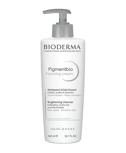 Bioderma Pigmentbio Foaming Cream Brightening Exfoliating Cleanser - 500mL