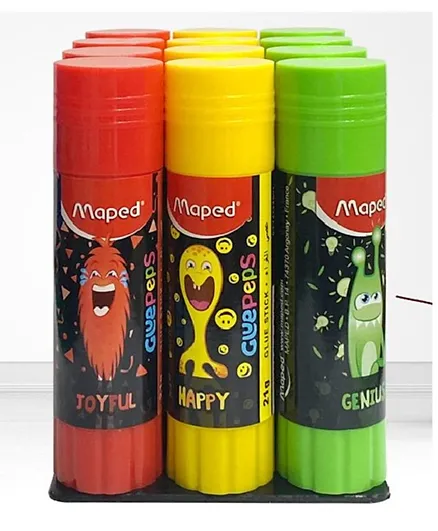 Maped Maped Monster Glue Stick - Pack of 12