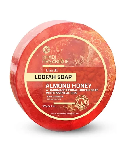 Khadi Organique Almond & Honey Loofah Soap - 125g