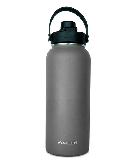 زجاجة ماء من الستانلس ستيل وايسي - رمادي 1000 مل